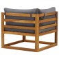 vidaXL Sofás modulares de esquina con cojines 2 uds madera de acacia vidaXL Sofás modulares de esquina con cojines 2 uds madera de acacia