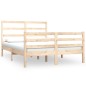 vidaXL Estructura de cama madera maciza de pino 120x190 cm