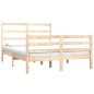 vidaXL Estructura de cama madera maciza de pino 120x190 cm