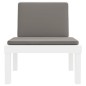 vidaXL Juego de muebles de jardín 3 piezas con cojines PP blanco vidaXL Juego de muebles de jardín 3 piezas con cojines PP blanco