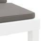 vidaXL Juego de muebles de jardín 3 piezas con cojines PP blanco vidaXL Juego de muebles de jardín 3 piezas con cojines PP blanco