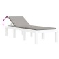 vidaXL Juego de muebles de jardín 3 piezas con cojines PP blanco vidaXL Juego de muebles de jardín 3 piezas con cojines PP blanco