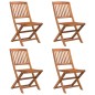 vidaXL Juego de comedor de jardín 5 piezas madera maciza de acacia vidaXL Juego de comedor de jardín 5 piezas madera maciza de acacia