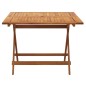 vidaXL Juego de comedor de jardín 5 piezas madera maciza de acacia vidaXL Juego de comedor de jardín 5 piezas madera maciza de acacia