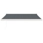 vidaXL Toldo retráctil aluminio y tela gris antracita 3,5x2,5 m