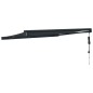 vidaXL Toldo retráctil aluminio y tela gris antracita 3,5x2,5 m vidaXL Toldo retráctil aluminio y tela gris antracita 3,5x2,5 m