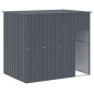 vidaXL Caseta perros con corral acero galvanizado gris 214x1069x181 cm vidaXL Caseta perros con corral acero galvanizado gris 214x1069x181 cm
