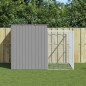 vidaXL Caseta perros corral acero galvanizado gris claro 214x253x181cm vidaXL Caseta perros corral acero galvanizado gris claro 214x253x181cm