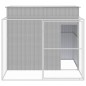 vidaXL Caseta perros corral acero galvanizado gris claro 214x253x181cm vidaXL Caseta perros corral acero galvanizado gris claro 214x253x181cm