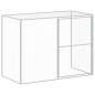 vidaXL Caseta perros corral acero galvanizado gris claro 214x253x181cm vidaXL Caseta perros corral acero galvanizado gris claro 214x253x181cm