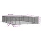 vidaXL Perrera de exterior acero galvanizado plateado 8x12x2 m vidaXL Perrera de exterior acero galvanizado plateado 8x12x2 m