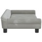 vidaXL Sofá para niños de terciopelo gris claro 100x50x26 cm vidaXL Sofá para niños de terciopelo gris claro 100x50x26 cm
