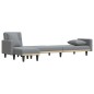 vidaXL Sofá cama en forma de L tela gris claro 275x140x70 cm vidaXL Sofá cama en forma de L tela gris claro 275x140x70 cm
