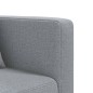 vidaXL Sofá cama en forma de L tela gris claro 275x140x70 cm vidaXL Sofá cama en forma de L tela gris claro 275x140x70 cm