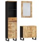 vidaXL Conjunto de muebles de baño 3 piezas madera maciza de mango vidaXL Conjunto de muebles de baño 3 piezas madera maciza de mango