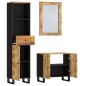 vidaXL Conjunto de muebles de baño 3 piezas madera maciza de mango vidaXL Conjunto de muebles de baño 3 piezas madera maciza de mango