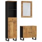 vidaXL Conjunto de muebles de baño 3 piezas madera maciza de mango vidaXL Conjunto de muebles de baño 3 piezas madera maciza de mango