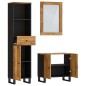vidaXL Conjunto de muebles de baño 3 piezas madera maciza de mango vidaXL Conjunto de muebles de baño 3 piezas madera maciza de mango