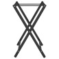 vidaXL Soporte para maletas bambú negro 68,5x38x58 cm
