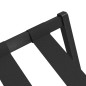 vidaXL Soporte para maletas bambú negro 68,5x38x58 cm