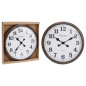 H&S Collection Reloj de pared London blanco y marrón H&S Collection Reloj de pared London blanco y marrón