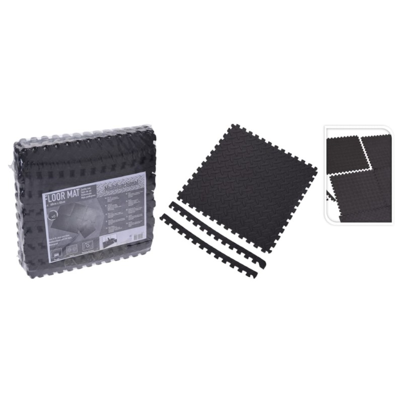 XQ Max Juego de protectores de suelo 6 piezas gris XQ Max Juego de protectores de suelo 6 piezas gris