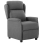vidaXL Sillón reclinable de tela gris claro vidaXL Sillón reclinable de tela gris claro