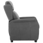 vidaXL Sillón reclinable de tela gris claro vidaXL Sillón reclinable de tela gris claro