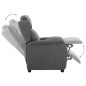 vidaXL Sillón reclinable de tela gris claro vidaXL Sillón reclinable de tela gris claro