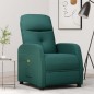 vidaXL Sillón de masaje de tela verde oscuro vidaXL Sillón de masaje de tela verde oscuro