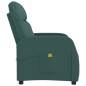 vidaXL Sillón de masaje de tela verde oscuro vidaXL Sillón de masaje de tela verde oscuro