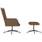 vidaXL Silla de relajación con reposapiés tela gris taupe vidaXL Silla de relajación con reposapiés tela gris taupe