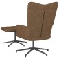 vidaXL Silla de relajación con reposapiés tela gris taupe vidaXL Silla de relajación con reposapiés tela gris taupe
