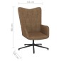 vidaXL Silla de relajación con reposapiés tela gris taupe vidaXL Silla de relajación con reposapiés tela gris taupe