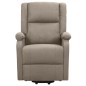 vidaXL Sillón de masaje elevable tela gris taupé vidaXL Sillón de masaje elevable tela gris taupé