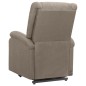 vidaXL Sillón de masaje elevable tela gris taupé vidaXL Sillón de masaje elevable tela gris taupé