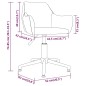 vidaXL Sillas de comedor giratorias 2 uds de terciopelo gris claro
