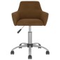vidaXL Sillas de comedor giratorias 2 unidades terciopelo marrón