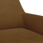 vidaXL Sillas de comedor giratorias 2 unidades terciopelo marrón