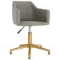 vidaXL Sillas de comedor giratorias 2 uds de terciopelo gris claro vidaXL Sillas de comedor giratorias 2 uds de terciopelo gris claro