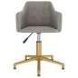 vidaXL Sillas de comedor giratorias 2 uds de terciopelo gris claro vidaXL Sillas de comedor giratorias 2 uds de terciopelo gris claro