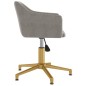 vidaXL Sillas de comedor giratorias 2 uds de terciopelo gris claro vidaXL Sillas de comedor giratorias 2 uds de terciopelo gris claro