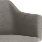 vidaXL Sillas de comedor giratorias 2 uds de terciopelo gris claro vidaXL Sillas de comedor giratorias 2 uds de terciopelo gris claro