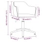 vidaXL Sillas de comedor giratorias 2 uds de terciopelo gris claro vidaXL Sillas de comedor giratorias 2 uds de terciopelo gris claro