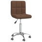 vidaXL Sillas de comedor giratorias 2 unidades tela marrón vidaXL Sillas de comedor giratorias 2 unidades tela marrón