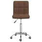 vidaXL Sillas de comedor giratorias 2 unidades tela marrón vidaXL Sillas de comedor giratorias 2 unidades tela marrón