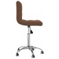 vidaXL Sillas de comedor giratorias 2 unidades tela marrón vidaXL Sillas de comedor giratorias 2 unidades tela marrón