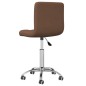 vidaXL Sillas de comedor giratorias 2 unidades tela marrón vidaXL Sillas de comedor giratorias 2 unidades tela marrón