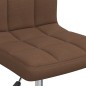 vidaXL Sillas de comedor giratorias 2 unidades tela marrón vidaXL Sillas de comedor giratorias 2 unidades tela marrón