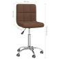 vidaXL Sillas de comedor giratorias 2 unidades tela marrón vidaXL Sillas de comedor giratorias 2 unidades tela marrón